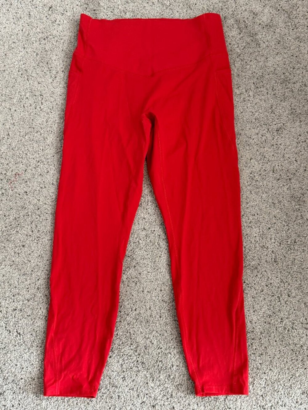NWT Halara UltraSculpt High Waisted Pocket Leggings Red Size L 7/8